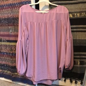 Loft Lavender Flowy Blouse